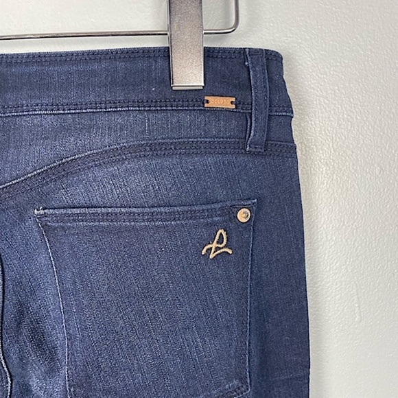 DL1961 Womens Angel Mid Rise Skinny Jeans Dark Wash Stretch Fading Size 28 - Picture 9 of 14